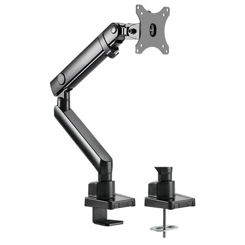 Buy Brateck-LDT20-C012-Brateck Single Monitor Aluminium Slim Mechanical Spring Monitor Arm Fit Most 17"-32" Monitor Up to 8kg per screen VESA 75x75/100x100
