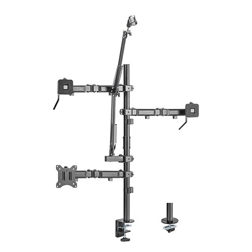 Buy Brateck-MDS10-1-Brateck Single-Monitor All-in-One Studio Setup Desktop Mount Fix 17"-32" Up to 9kg
