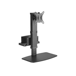 Buy Brateck-LDT67-T01MP-B-Brateck Vertical Lift Monitor Stand With Thin Client CPU Mount  Fit Most 17"-32" Monitor Up to 8KG VESA 75x75