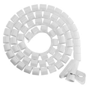 Buy Brateck-HC-20-W-Brateck 20mm/0.79" Diameter Coiled Tube Cable Sleeve  Material Polyethylene(PE) Dimensions 1000x20mm - White