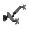 Buy Brateck-LDA30-114-Brateck Dual Monitor Wall Mounted Gas Spring Monitor Arm 17"-32"