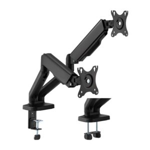 Buy Brateck-LDT46-C024E-Brateck Cost-Effective Spring-Assisted Dual Monitor Arm Fit Most 17"-32" Monitor Up to 9KG VESA 75x75