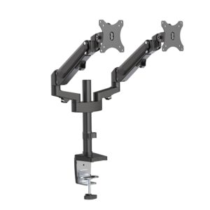 Buy Brateck-LDT47-C024N-Brateck Dual Monitors Heavy-Duty Aluminum Gas Spring Monitor Arm Fit Most 17''-32'' Up to 12kg per screen VESA 75x75/100x100