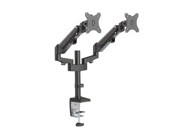 Buy Brateck-LDT47-C024N-Brateck Dual Monitors Heavy-Duty Aluminum Gas Spring Monitor Arm Fit Most 17''-32'' Up to 12kg per screen VESA 75x75/100x100