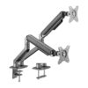 Buy Brateck-LDT63-C024-B-Brateck Dual Monitor Economical Spring-Assisted Monitor Arm Fit Most 17"-32" Monitors