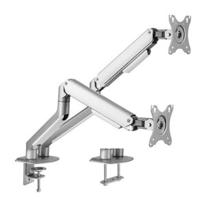 Buy Brateck-LDT63-C024-S-Brateck Dual Monitor Economical Spring-Assisted Monitor Arm Fit Most 17"-32" Monitors