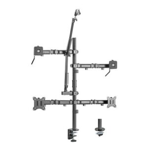 Buy Brateck-MDS10-2-Brateck Dual-Monitor All-in-One Studio Setup Desktop Mount Fit17"-32" Up to 9kg(LS)