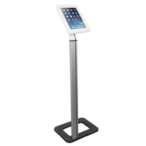 Buy Brateck-PAD15-01-Brateck Anti-theft Tablet Kiosk Floor Stand with Aluminum Base Fit Screen Size  9.7”-10.1”