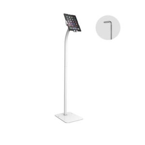 Buy Brateck-PAD33-02-Brateck Universal Anti-Theft tablet floor stand compatible with most 7.9”-11” Tablets-White
