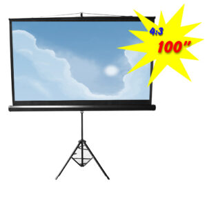 Buy Brateck-PSDC100-Brateck Standard Portable Tripod Projection Screen -100 ' 4:3 Viewing Size(WxH): 200 x150cm (LS)