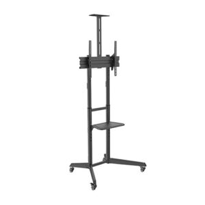 Buy Brateck-T1040T-Brateck Versatile  Compact Steel TV Cart with top and center shelf for 37'-70' TVs Up to 50kg