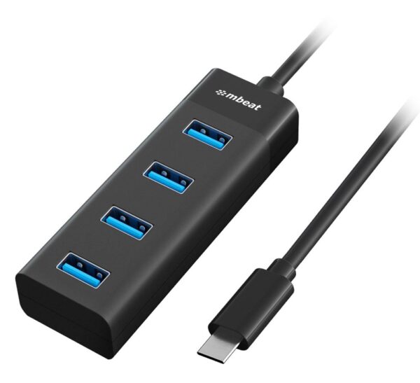 Buy MBEAT-MB-C3H-4K-mbeat® USB-C to 4-Port 3.0 Hub - Black