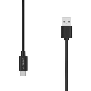 Buy MBEAT-MB-CAB-UCA02-(LS) mbeat® Prime 2m USB-C To USB Type-A 2.0 Charge And Sync Cable - High Quality/480Mbps/Fast Charging for Macbook Pro Google Chrome Samsung Galaxy H