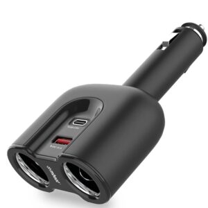 Buy MBEAT-MB-CHGR-C28-(LS) mbeat® Gorilla Power Dual Port USB-C PD  QC3.0 Car Charger with Cigar Lighter Splitter
