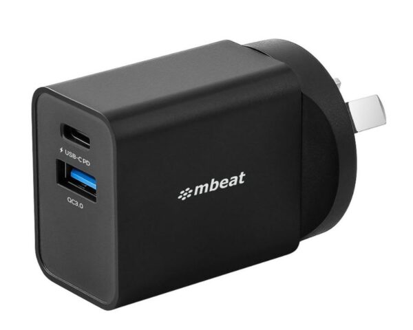 Buy MBEAT-MB-CHGR-PQC18B-mbeat® Gorilla Power Dual Port 18W USB-C PD  QC 3.0 Charger