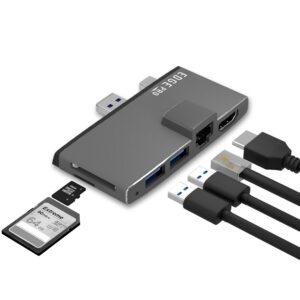 Buy MBEAT-MB-EGE-P68GRY-mbeat®  Edge Pro Multifunction USB- C Hub for Microsoft Surface Pro 5/6  Metal Grey (HDMI