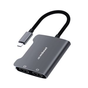 Buy MBEAT-MB-XAD-CDHD-mbeat Tough Link USB-C to Dual 4K HDMI Adapter - Space Grey