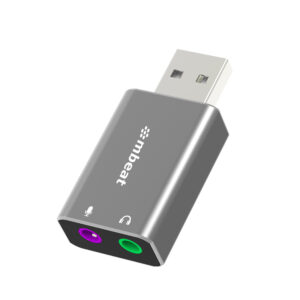 Buy MBEAT-MB-XAD-UAXM-mbeat Elite USB to 3.5mm Audio and Microphone Adapter - Add Headphone Audio Jack to USB-A Computers