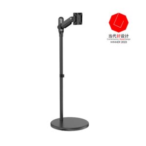 Buy Brateck-FS38-11T-Brateck Mobile Spring assisted Display Floor Stand Fit Most 17"-35" Monitor Up to 10kg per screen VESA 75x75/100x100 Black colour