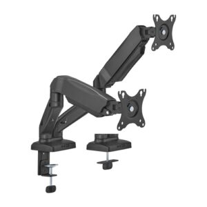 Buy Brateck-LDT13-C024E-Brateck Economy Dual-Screen Spring-Assited Monitor Arm Fit Most 17"-32" Monitor Up to 9 kg VESA 75x75/100x100