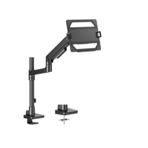 Buy Brateck-LDT81-C012P-ML-B-Brateck LDT81-C012P-ML-B POLE-MOUNTED HEAVY-DUTY GAS SPRING MONITOR ARM WITH LAPTOP HOLDER For most 17"~49" Monitors