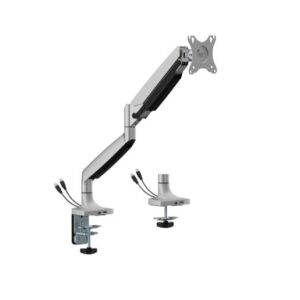 Buy Brateck-LDT82-C012UCE-SV-BrateckLDT82-C012UCE SINGLE SCREEN HEAVY-DUTY MECHANICAL SPRING MONITOR ARM WITH USB PORTS For most 17"~45" Monitors