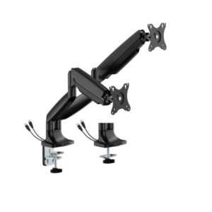Buy Brateck-LDT82-C024UCE-BK-BrateckLDT82-C024UCE SINGLE SCREEN HEAVY-DUTY MECHANICAL SPRING MONITOR ARM WITH USB PORTS For most 17"~45" Monitors