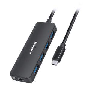 Buy MBEAT-MB-C3H-5K-mbeat 4-Port USB-C Hub with USB-C DC Port  Compact and Portable Design  Flexible Device Connectivity