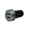 Buy MBEAT-MB-CHGR-QBC-(LS) mbeat® QuickBoost USB 2.0  USB Type-C Dual Port Car Charger -  Certified Qualcomm Quick Charge 2.0 technology /Fast Charging/ Samsung Galaxy Not