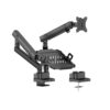 Buy Brateck-LDT84-C024ML-B-Brateck LDT84-C024ML-B POLE-MOUNTED HEAVY-DUTY MECHANICAL SPRING MONITOR ARM WITH LAPTOP TRAY BLACK (LS)