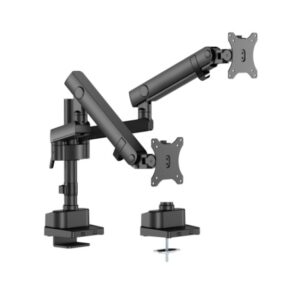 Buy Brateck-LDT84-C024P-B-Brateck LDT84-C024P-B DUAL SCREEN POLE-MOUNTED HEAVY-DUTY MECHANICAL SPRING MONITOR ARM BLACK (new)