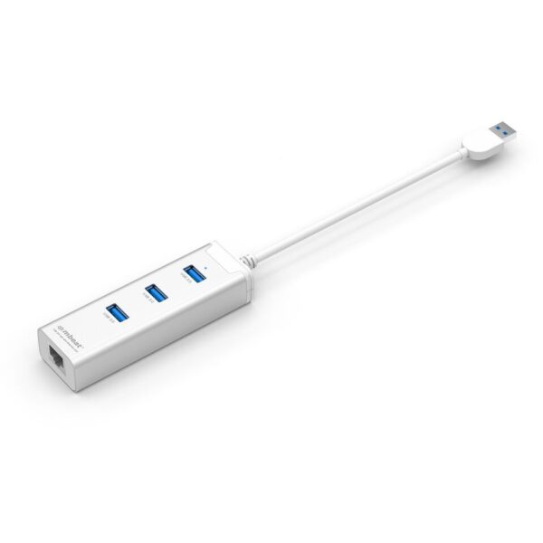 Buy MBEAT-MB-HUB33E-(LS) mbeat® HAMILTON 3-Port USB 3.0 Hub with Gigabit LAN - 3x USB/10/100/1000Mbps RJ45 USB LAN/Supports Window or MAC OS 10x and Above