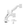 Buy Brateck-LDT81-C024-W-Brateck LDT81-C024-W NOTEWORTHY HEAVY-DUTY GAS SPRING DUAL MONITOR ARM Fit Most 17"-35" Monitor Fine Texture White (LS)